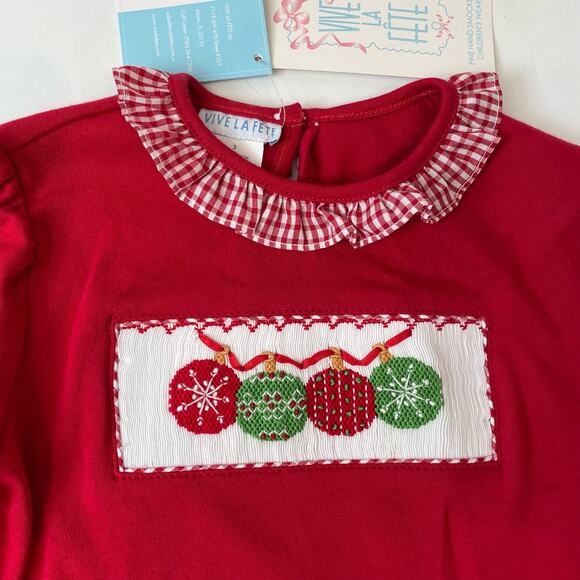 NWT Vive La Fete Size 5 Ornaments Smocked Set - Picture 4 of 4